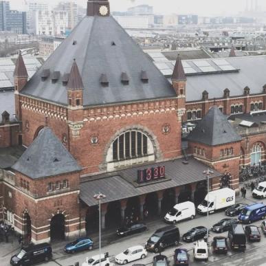 Copenhagen Central Station is the main public transport hub in Denmark.