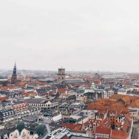Copenhagen city center from above