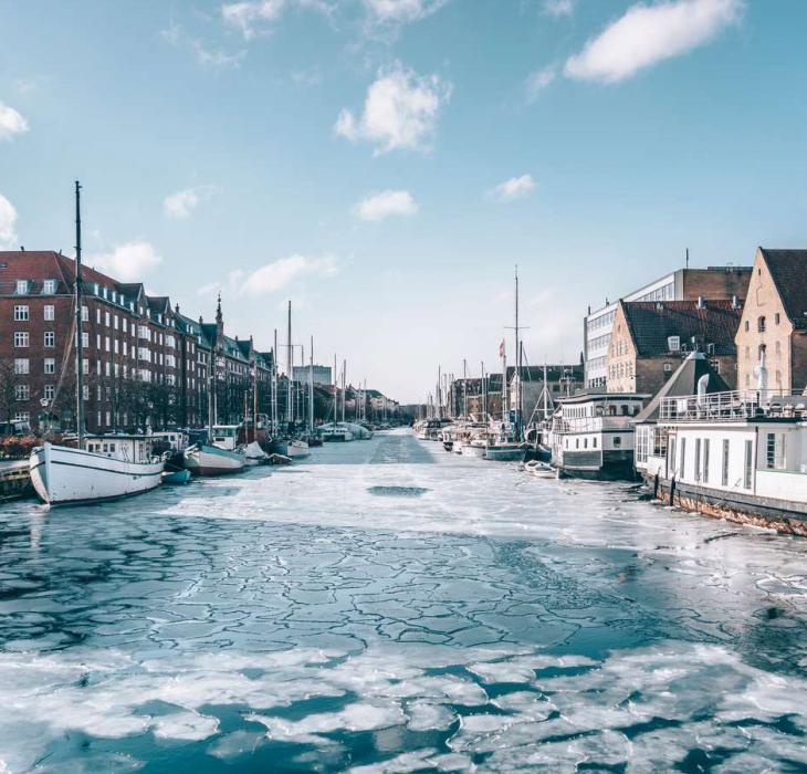 Christianshavns Canal in winter 